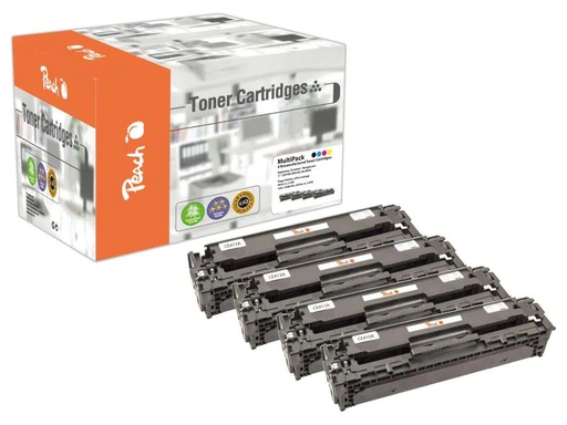 [90035925 330383] Peach Tonerset HP Nr. 305A (CE41A) BK, C, M, Y