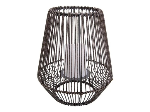 [90222104 1321027] Näve Windlicht Deko-Solarleuchte, Braun