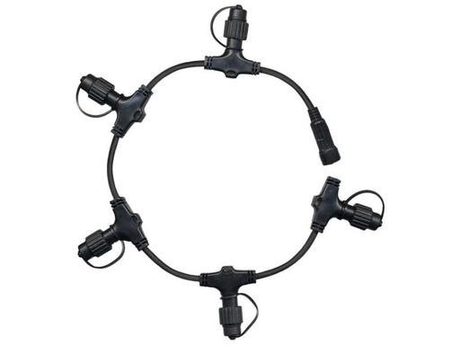 [90222251 222949] Star Trading Verteiler System 24, 5-Fach, Schwarz