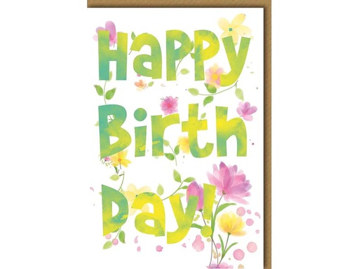 [90222310 1324039] Braun + Company Glückwunschkarte Geburtstag 11.5 x 17 cm, inkl. Couvert