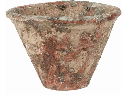 [90222395 1336361] Opiflor Pflanzentopf mit Harzoptik Braun/Terracotta