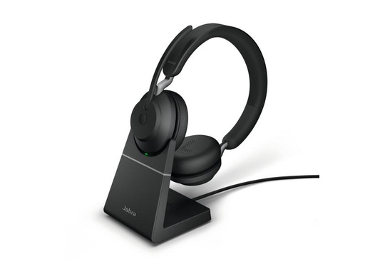 [90036080 1056441] Jabra Headset Evolve2 65 Duo UC Schwarz, USB-A, inkl. Ladestation