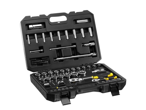 [90222593 1325586] Stanley Fatmax Steckschlüssel-Set 1/2 + 1/4, 72-teilig