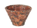 Opiflor Pflanzentopf mit Harzoptik Braun/Terracotta
