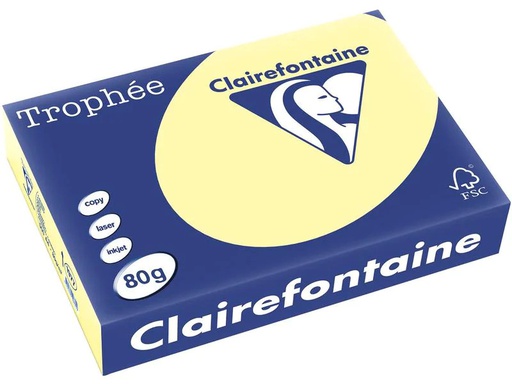 [90222670 1333032] Clairefontaine Kopierpapier Trophée A4, 80 g/m², Gelb, 500 Blatt
