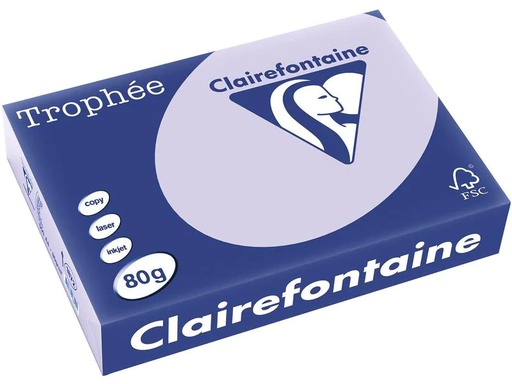 [90222744 1333038] Clairefontaine Kopierpapier Trophée A4, 80 g/m², Lila, 500 Blatt