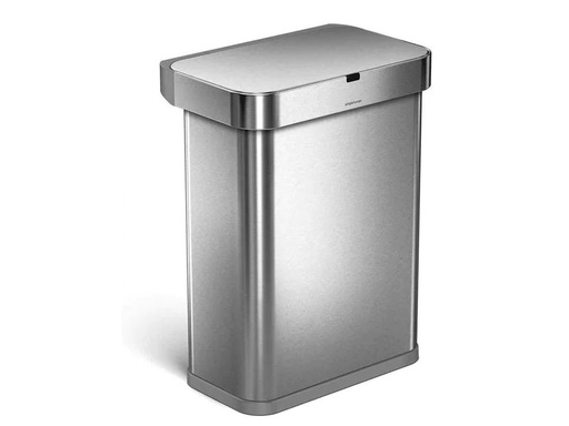 [90222810 1276205] Simplehuman Sensorabfalleimer 58 l, Silber