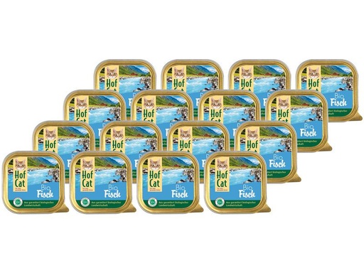[90222837 1345002] HofCat Nassfutter Fisch, 16 x 100g