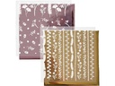 Creativ Company Folie Transferblatt 15 x 15 cm, 2 Stück, Bordeaux/Gold