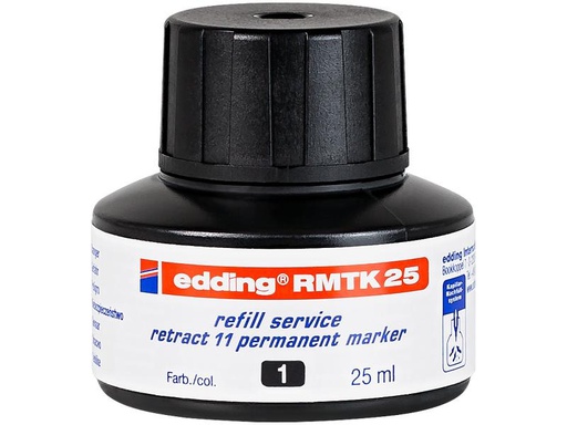 [90222989 1341282] edding Tintenpatrone Nachfülltinte RMTK25 25 ml, Schwarz