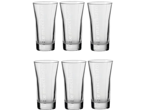 [90036195 779718] Montana Latte Macchiato Tasse 200 ml, 6 Stück, Transparent