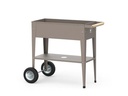 Herstera Hochbeet Urban Garden Trolley 75 x 35 x 80 cm, Dark Taupe