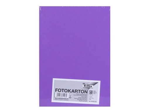 [90036201 1098828] Folia Fotokarton A4, 300 g/m², 50 Blatt, Flieder