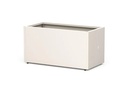 Herstera Pflanzentrog Metal Planter 50, 100 x 50 x 50 cm, White Clay