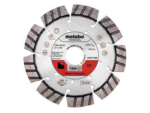 [90223240 1331016] Metabo Trennscheibe CP Beton Professional Diamant 125 mm