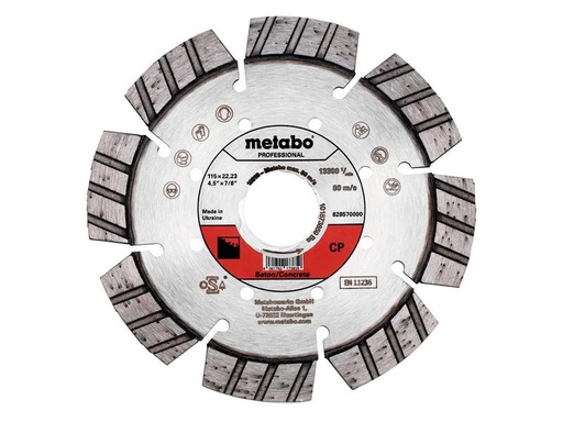 [90223358 1331015] Metabo Trennscheibe CP Beton Professional Diamant 115 mm