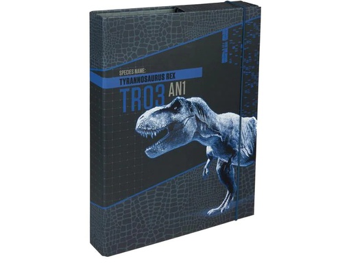 [90223368 1313155] Undercover Gummibandmappe A4 Jurassic World, 4 cm Rücken Blau/Schwarz