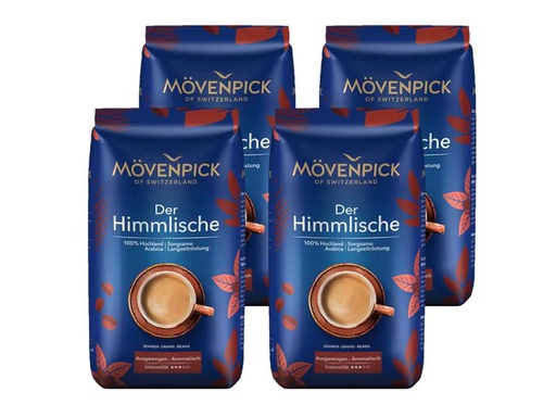 [90223419 1328490] Mövenpick Kaffeebohnen Der Himmlische 4 x 1 kg