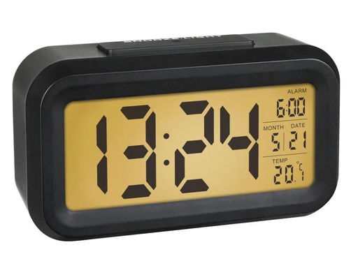 [90036290 995504] TFA Dostmann Digitalwecker Lumio Schwarz