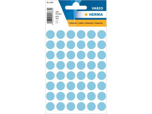 [90036373 1093036] Herma Stickers Klebepunkte Vario Ø 13 mm, Blau