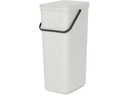 Brabantia Recyclingbehälter Sort & Go 40 l, Hellgrau