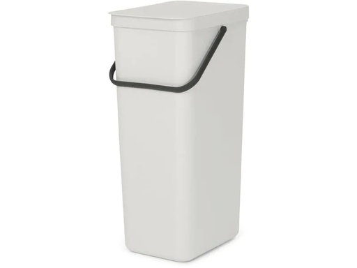 [90223440 1341774] Brabantia Recyclingbehälter Sort &amp; Go 40 l, Hellgrau