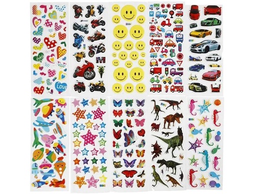 [90223496 1271998] Creativ Company 3D-Sticker 20 Blatt