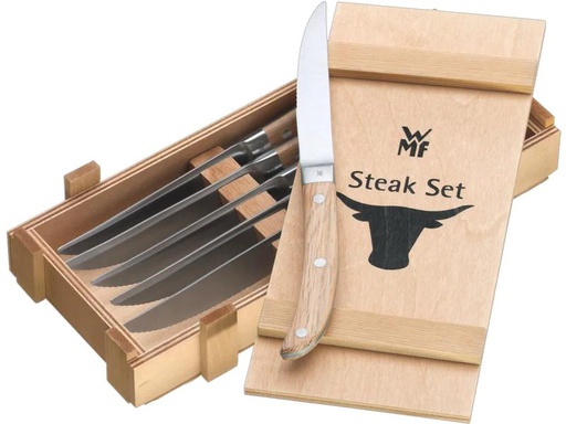 [90223531 1340873] WMF Steakmesser Ranch 6 Stück, Eichenholz