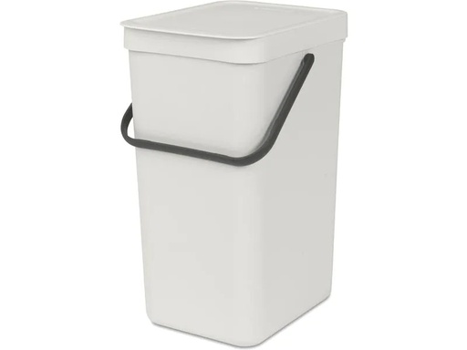 [90223556 1341770] Brabantia Recyclingbehälter Sort &amp; Go 16 l, Hellgrau