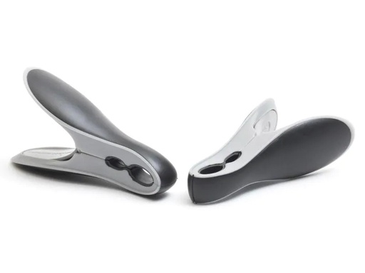 [90223598 1341811] Brabantia Wäscheklammern Smart Schwarz/Grau, 8 Stück