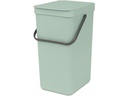 Brabantia Recyclingbehälter Sort & Go 16 l, Hellgrün