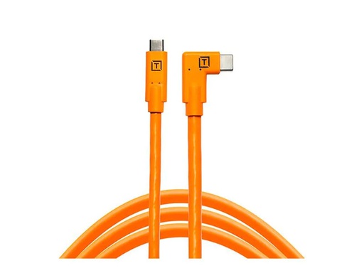 [90223652 1317141] Tether Tools Kabel USB-C auf USB-C rechter Winkel orange
