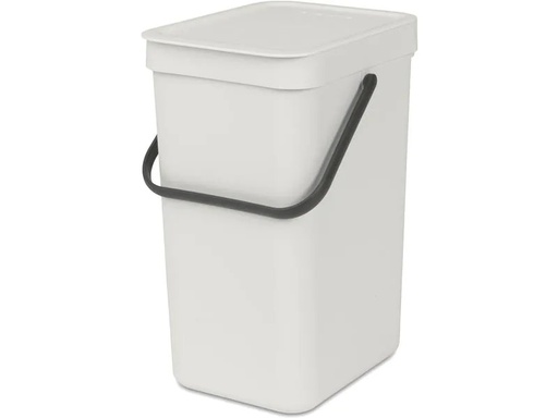 [90223665 1341768] Brabantia Recyclingbehälter Sort &amp; Go 12 l, Hellgrau