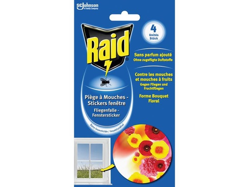 [90223675 1339139] Raid Fliegenfalle Fenstersticker, 4 Stück