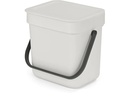 Brabantia Komposteimer Sort & Go 3 l, Hellgrau