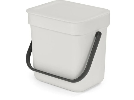 [90223738 1341764] Brabantia Komposteimer Sort &amp; Go 3 l, Hellgrau