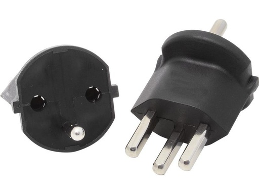 [90223901 1330775] Max Hauri Fixadapter Schuko – Typ 23 Schwarz