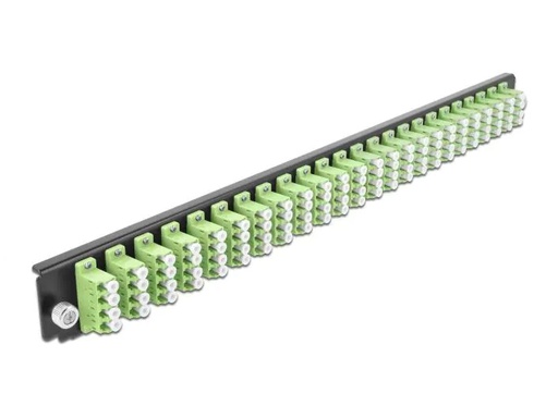[90036492 1142993] Delock Verteilerplatte Frontblende 24 Port LC Quad OM5 MM lindgrün