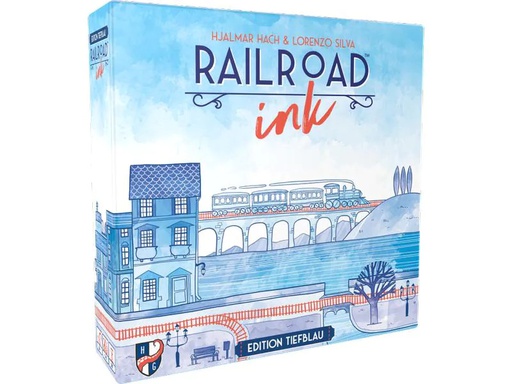 [90223987 1333181] Fata Morgana Familienspiel Railroad Ink: Tiefblau