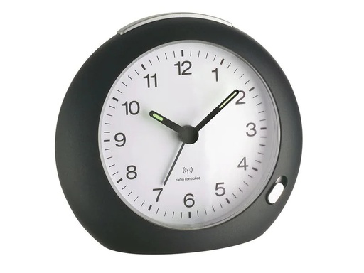[90224206 1348892] TFA Dostmann Funkwecker Schwarz/Weiss