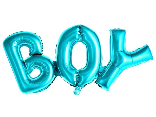 [90224215 1319521] Partydeco Folienballon Boy 67 x 29 cm Blau , 1 Stück
