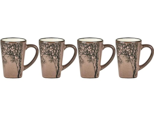 [90224339 1347521] Villa Collection Espressotasse Hela 100 ml , 4 Stück, Dunkelrosa