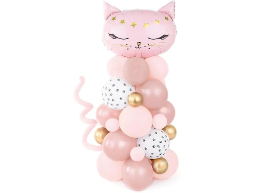 [90224374 1330477] Partydeco Luftballon Kätzchen Pink, 83 x 140 cm, 10-teilig