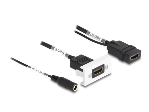 [90224638 1340660] Delock Adapter Easy 45 4K60Hz HDMI - Strombuchse/HDMI