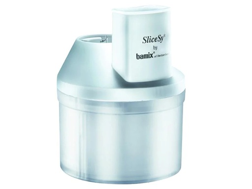[90224719 1349277] Bamix Zerkleinerer-Aufsatz SliceSy Weiss