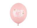 Partydeco Luftballon Mom to be Ø 30 cm, 6 Stück, Pink