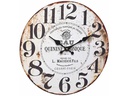TFA Dostmann Wanduhr Vintage Quinine Ø 33.7 cm, Beige/Braun