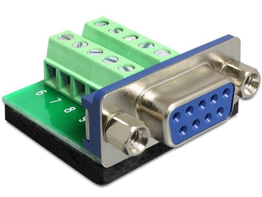[90036772 423185] Delock Adapter RS-232 DB9 (f) - Terminalblock 0 cm