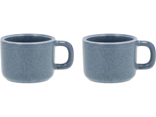 [90224866 1347509] Villa Collection Espressotasse Fjord 100 ml, 2 Stück, Blau
