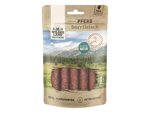 [90224941 1348518] Wildes Land Snack Dörrfleisch Pferd, 7 Stk